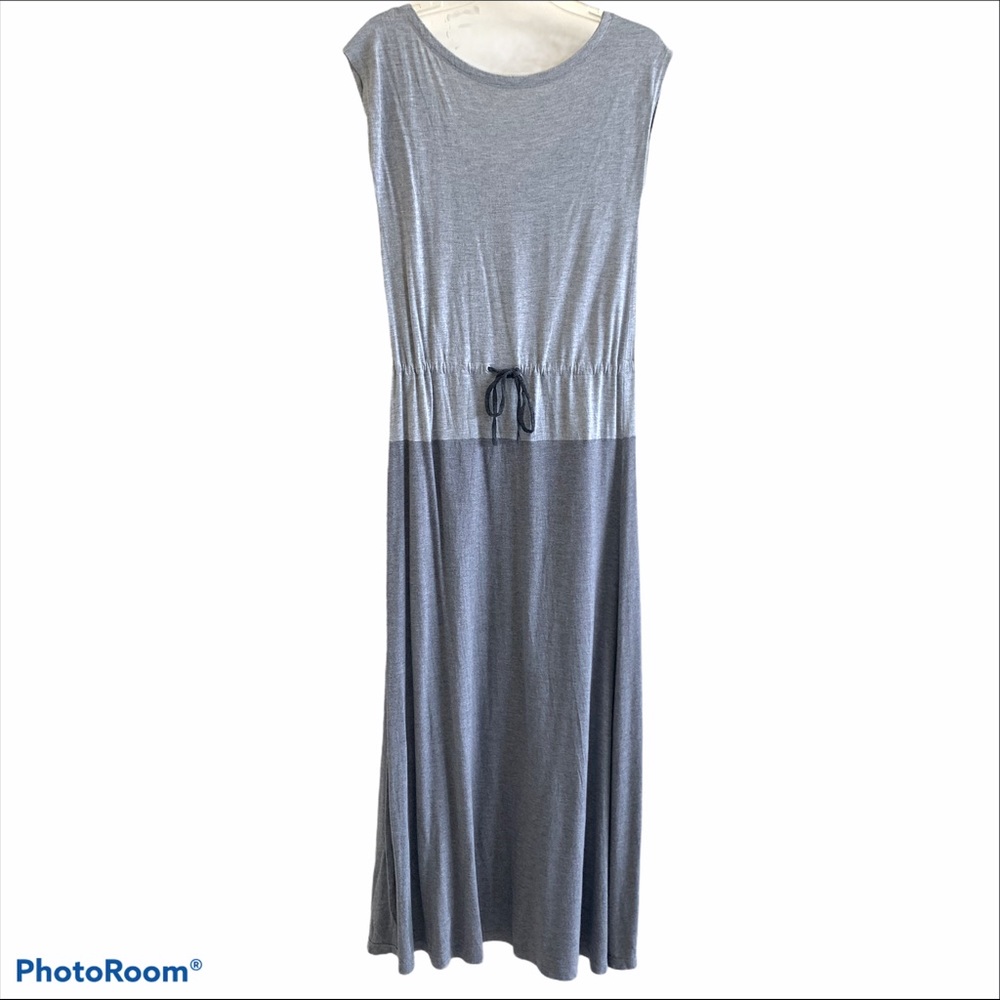 Gap Maxi Dress Grey Colorblock Size XS Tie Waist